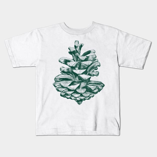 Conifer cone Kids T-Shirt by ArtsyAgent